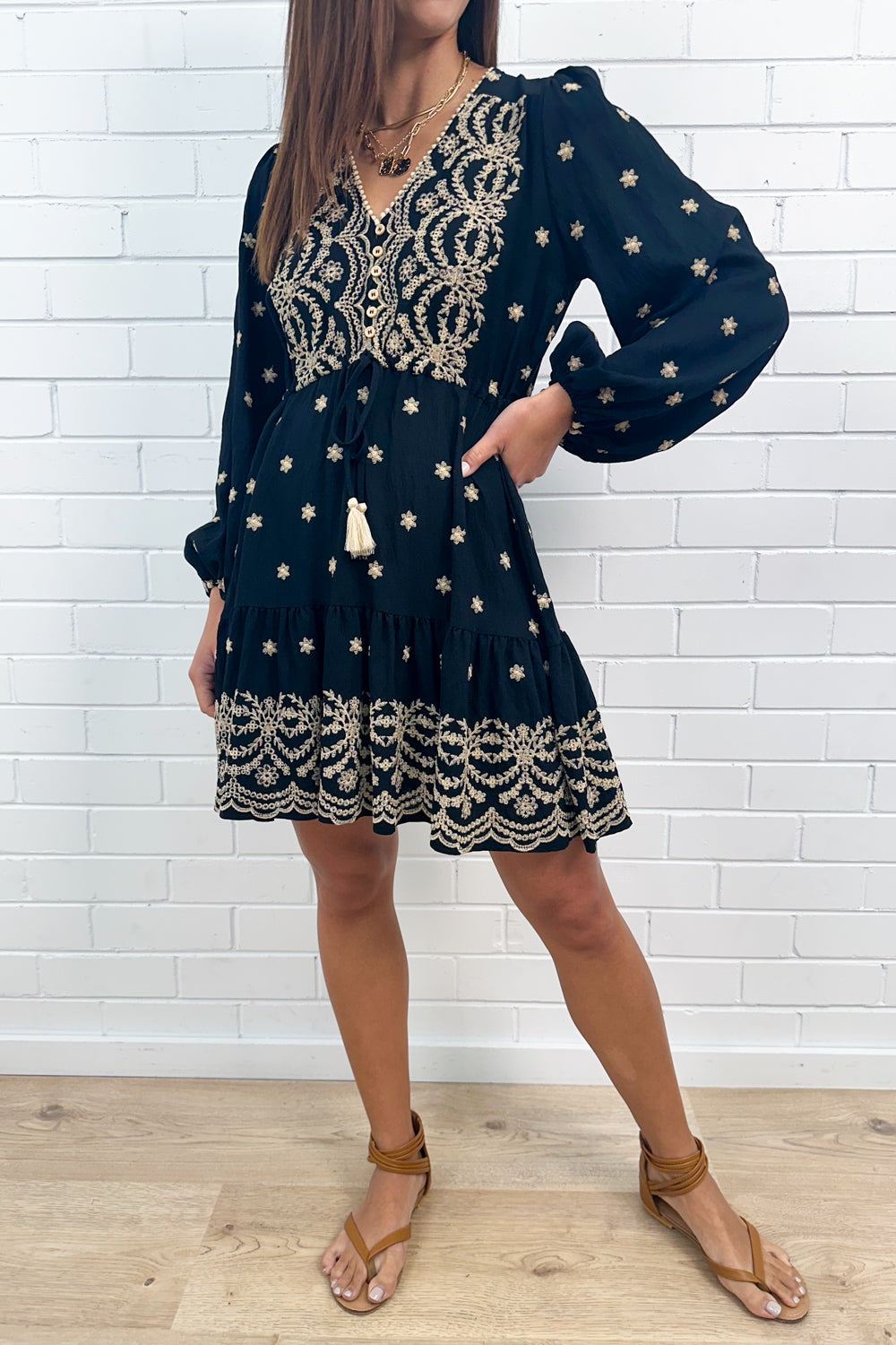 Robe imprimée Black Star