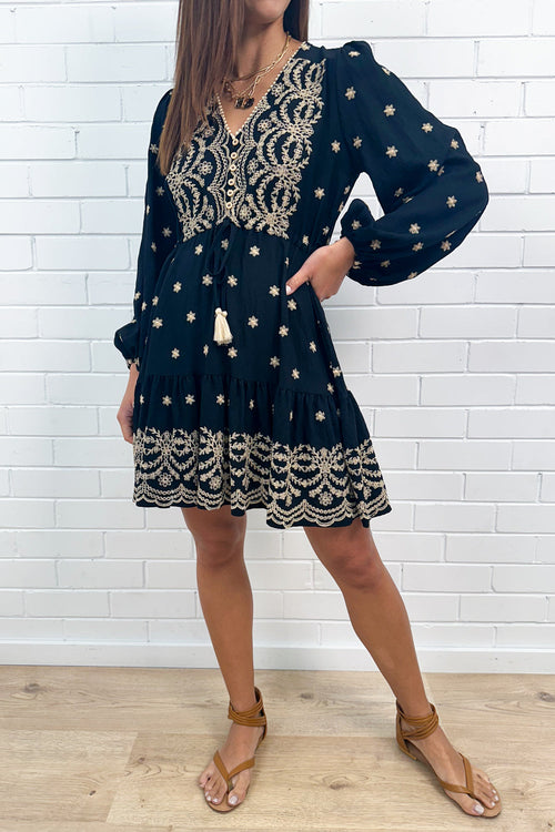 Robe imprimée Black Star