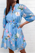 Robe Fleurie Bleue