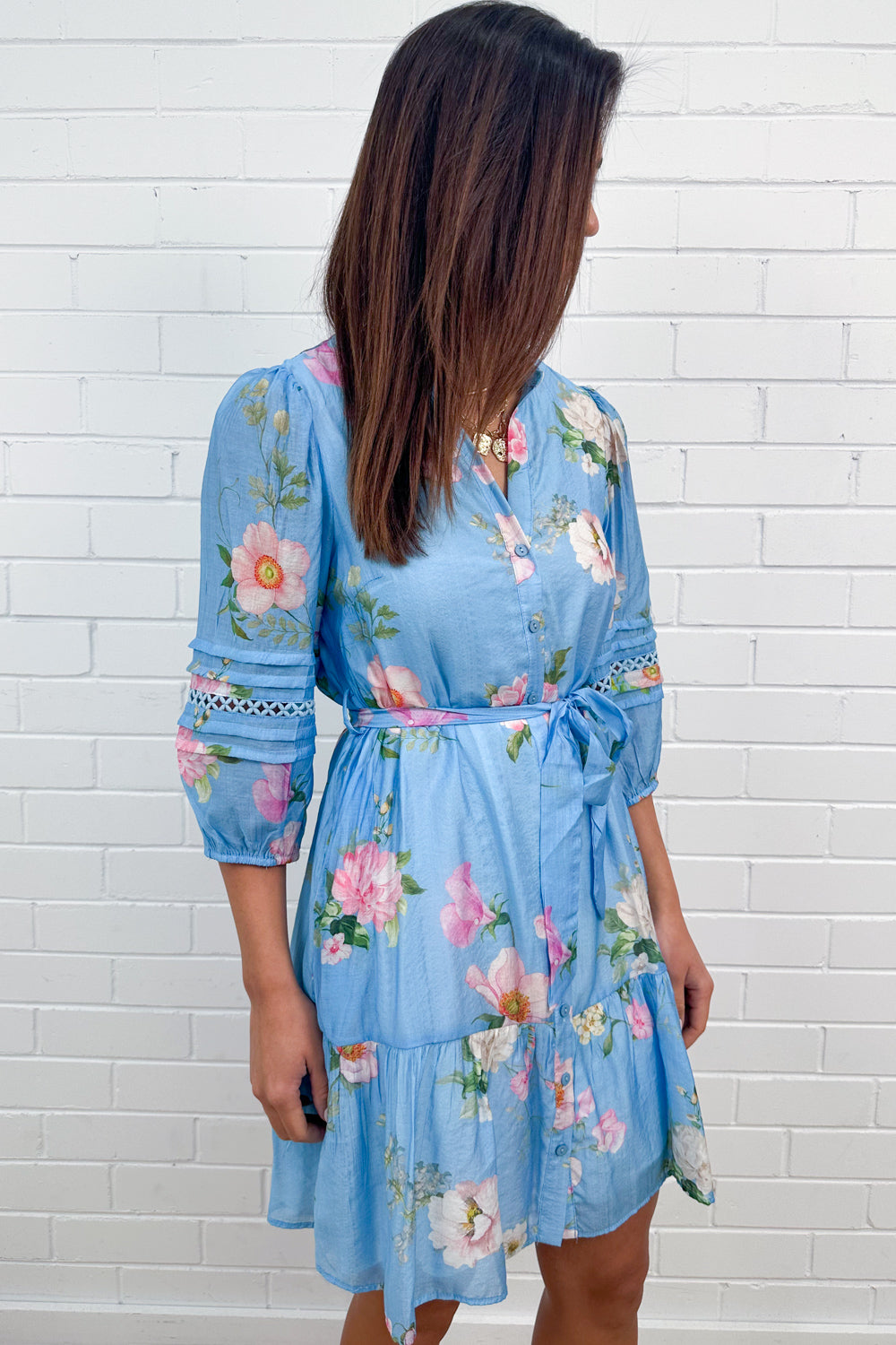 Robe Fleurie Bleue