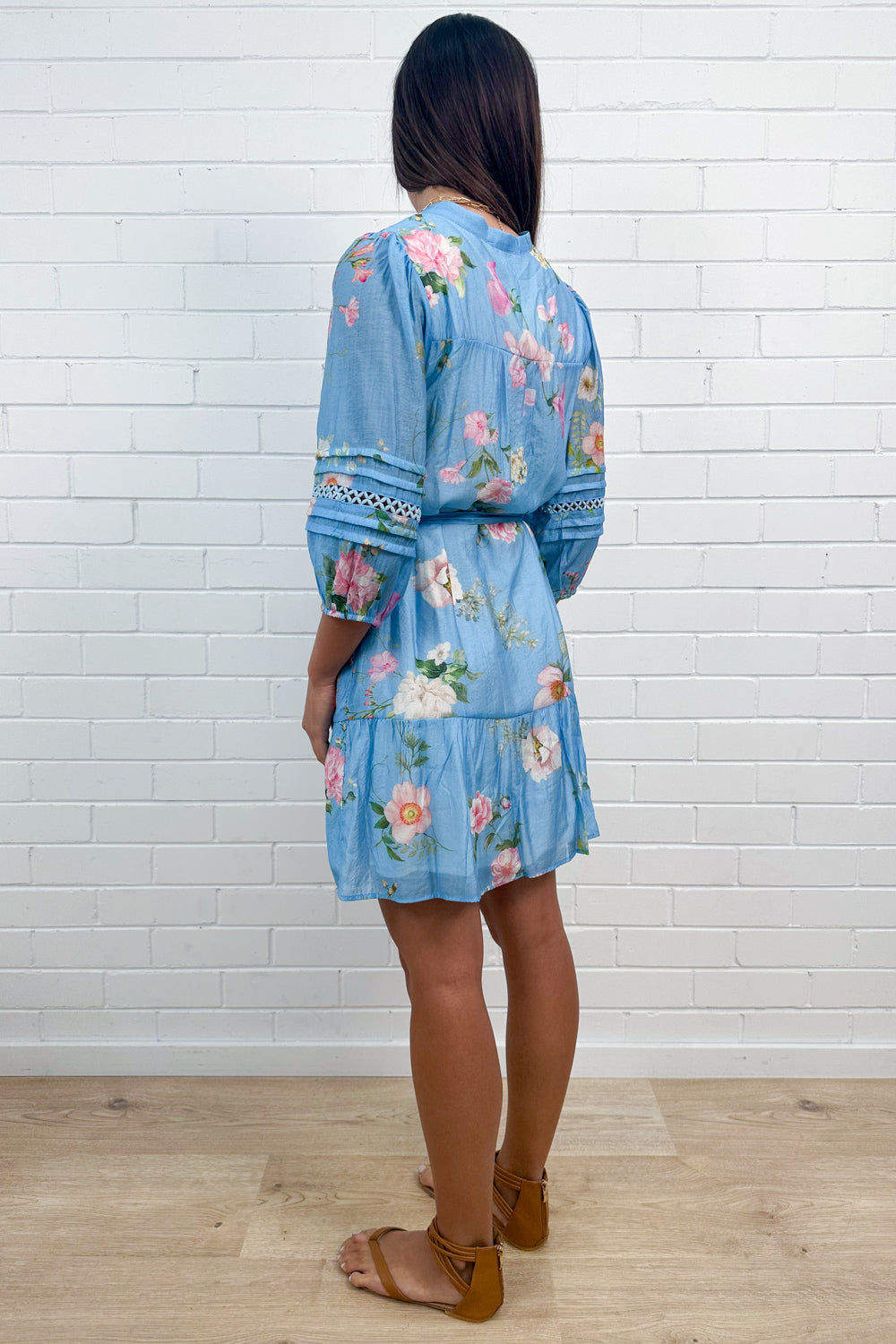 Robe Fleurie Bleue