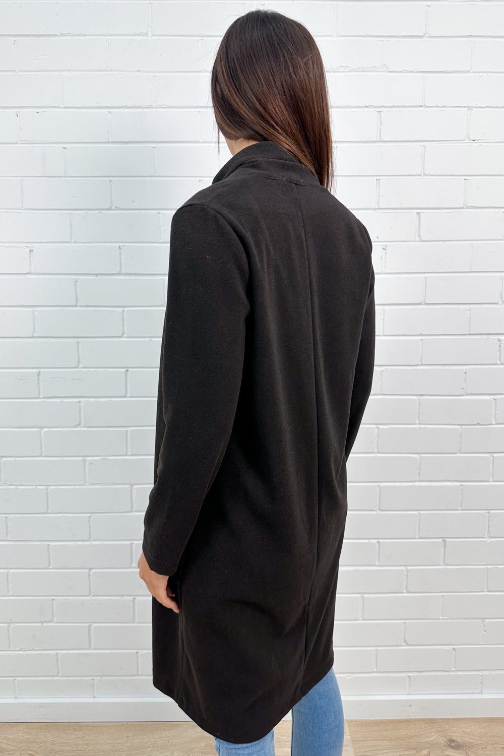 Cardigan en maille chocolat