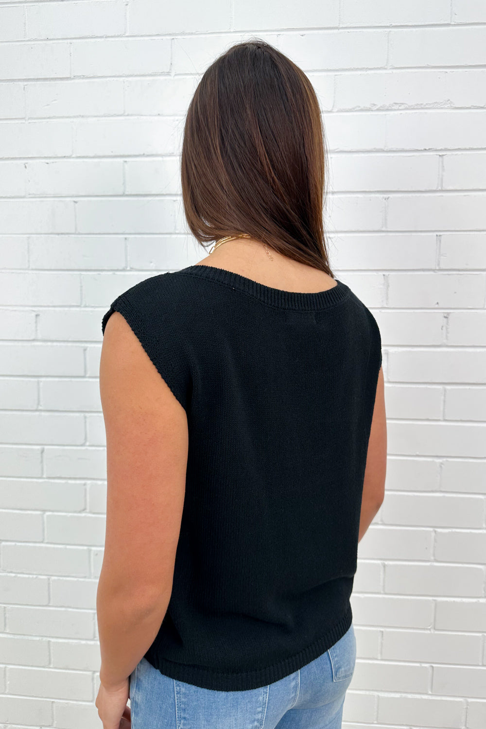 Gilet en maille noire