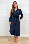 Robe Contrast Stitch avec poches