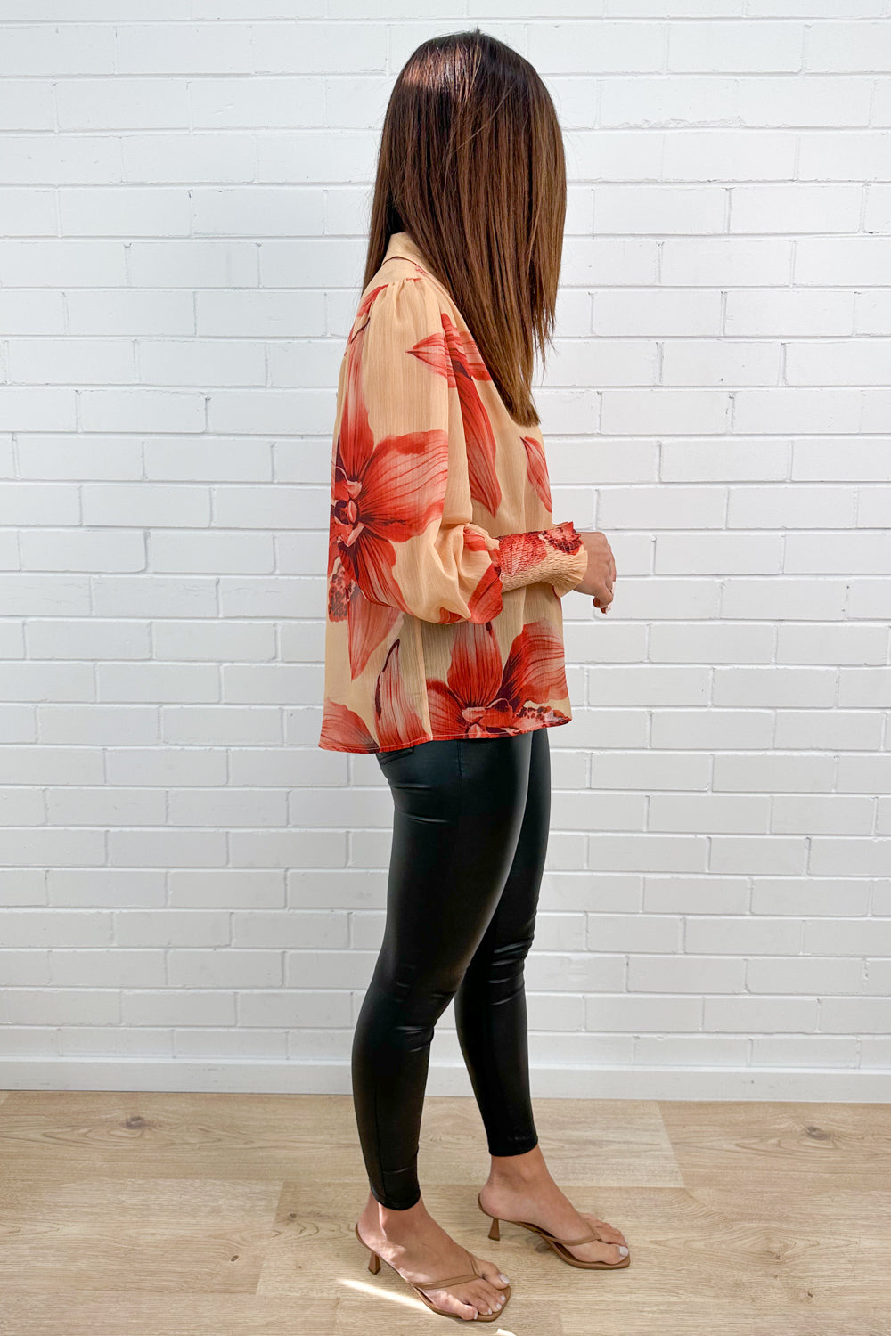 Chemise Fleurie Coucher de Soleil