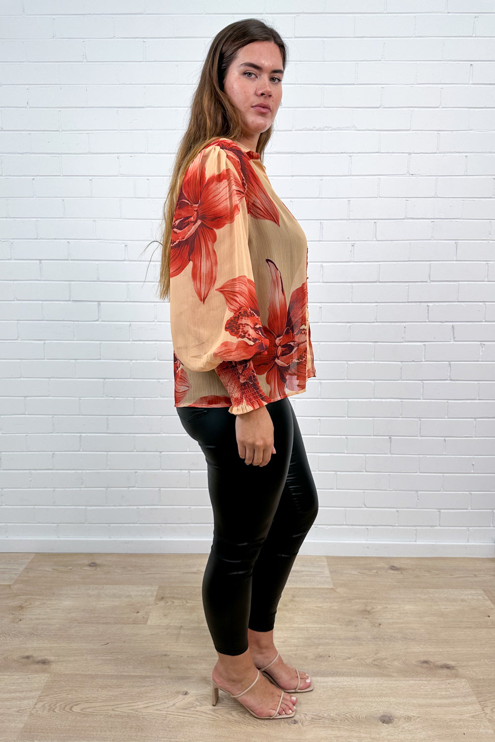 Chemise Fleurie Coucher de Soleil