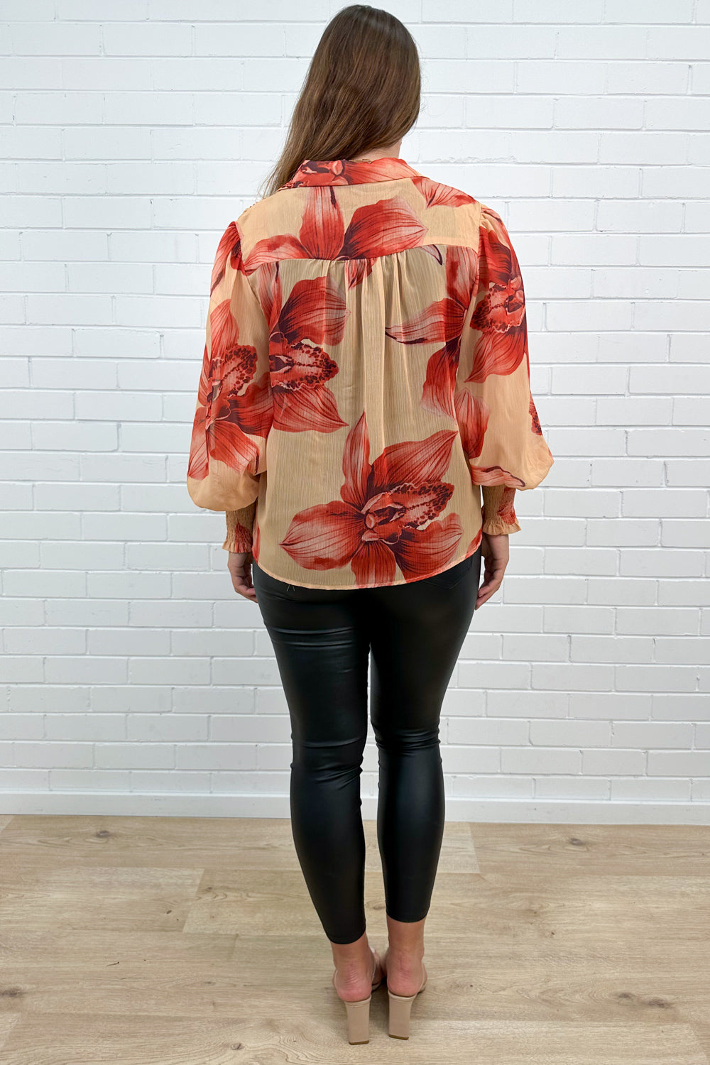 Chemise Fleurie Coucher de Soleil
