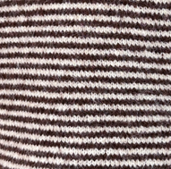 Pull en maille rayé crème au chocolat
