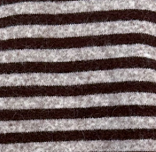 Gilet en tricot rayé latte chocolat