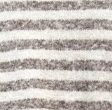 Cardigan en maille rayé crème latte